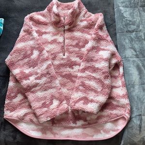 Pink Camo Pullover Sweater